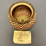 Vintage Wounaan and Embera Basket with Geometric Design, Panama   (JFB7)