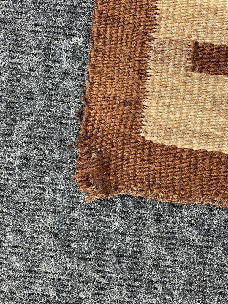 Navajo rug weaving in Eyedazzler style with Whirling Log design - pre 1940s, authentic Native American, handwoven (GM352)