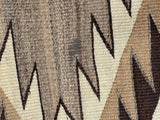 Navajo rug weaving in Eyedazzler style with Whirling Log design - pre 1940s, authentic Native American, handwoven (GM352)