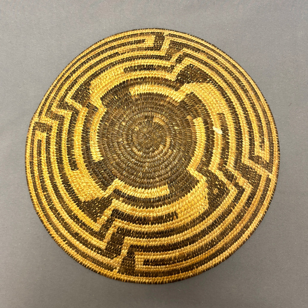 Vintage Pima Coiled Basket, authentic Native American  (JFB11)