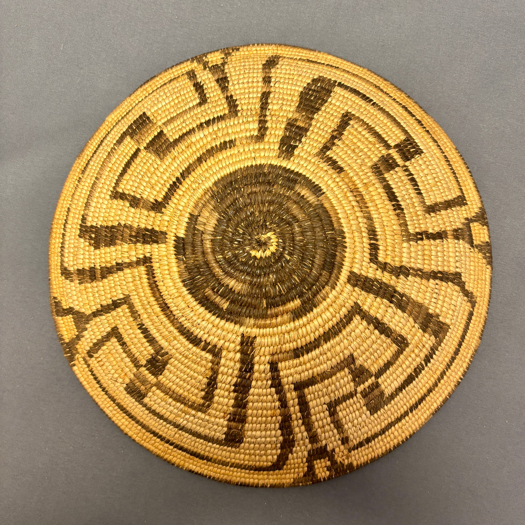 Vintage Pima Coiled Basket, authentic Native American  (JFB21)