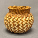 Vintage Tarahamura Small Basket with Zig Zag Design, Mexico   (JFB19)