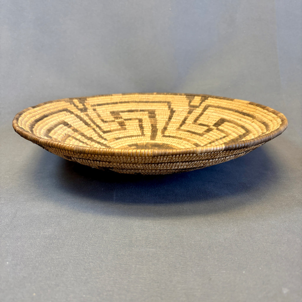 Vintage Pima Coiled Basket, authentic Native American  (JFB21)