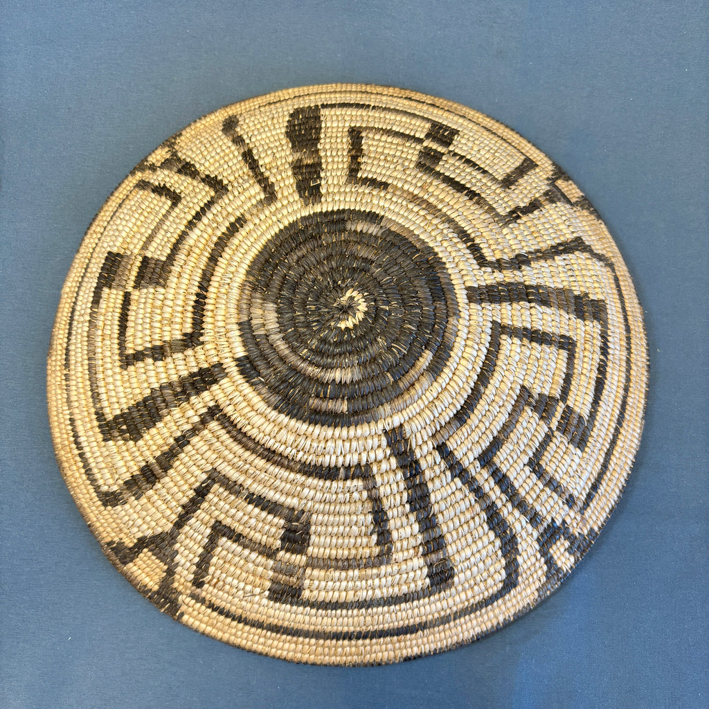 Vintage Pima Coiled Basket, authentic Native American  (JFB21)