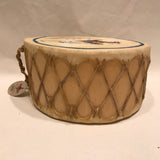 Taos Double Sided Drum With Horse and Rider Design, Handmade Drum RK6