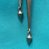 Chalmers Day Sterling Silver Hopi Overlay Bolo Tie with Kachina Design, vintage Native American (JF90)