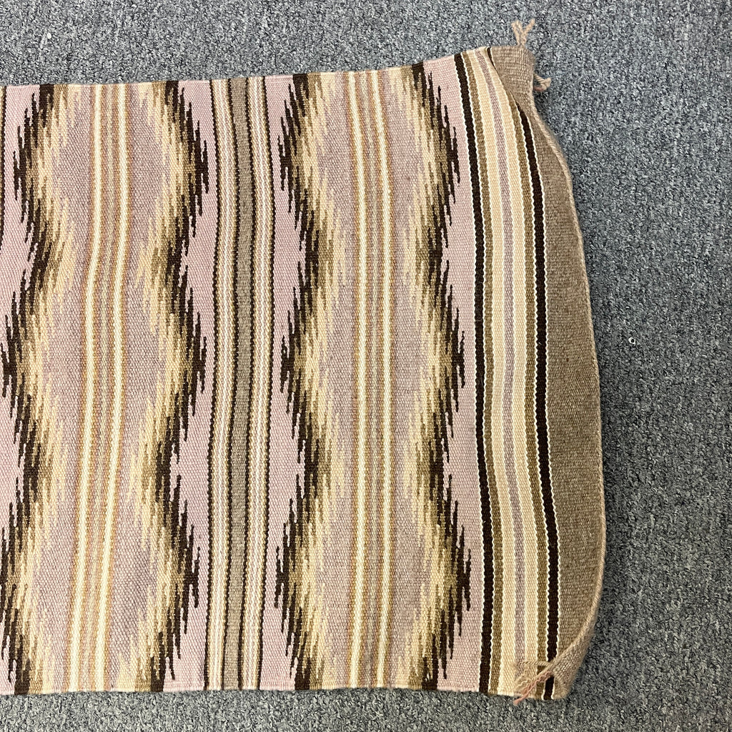 Navajo rug weaving in Chinle style, vintage handwoven  (VW110)