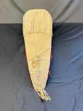 Magdeline Stewart Crow full size Traditionally Beaded Replica Cradleboard with Otter Pelt (GM682)