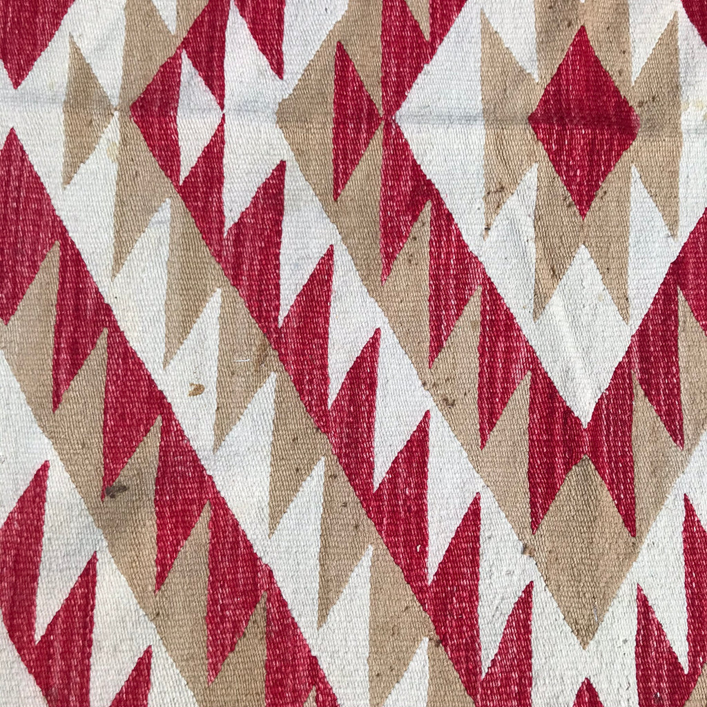 Antique Navajo Rug Weaving in Eyedazzler Style, authentic Native American, handwoven (GM372)