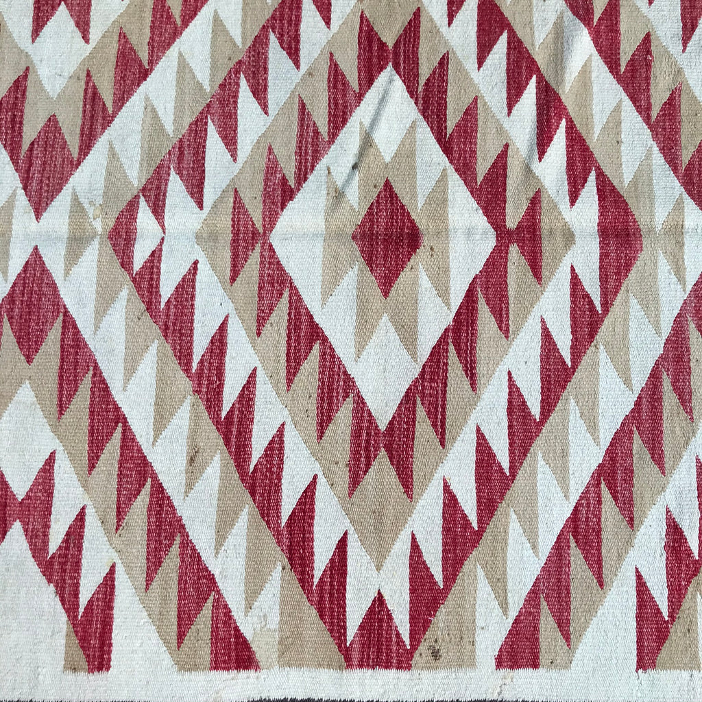 Antique Navajo Rug Weaving in Eyedazzler Style, authentic Native American, handwoven (GM372)