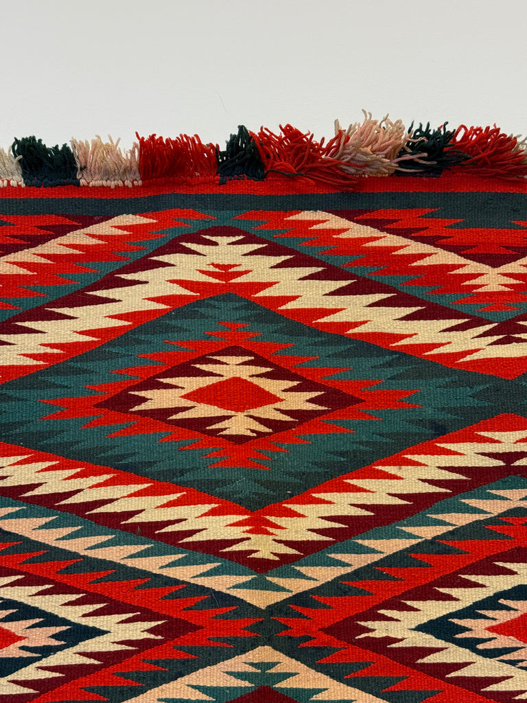 Germantown Eye Dazzler Rug / Handmade Navajo Wool Rug / Vintage Native American (GM494)