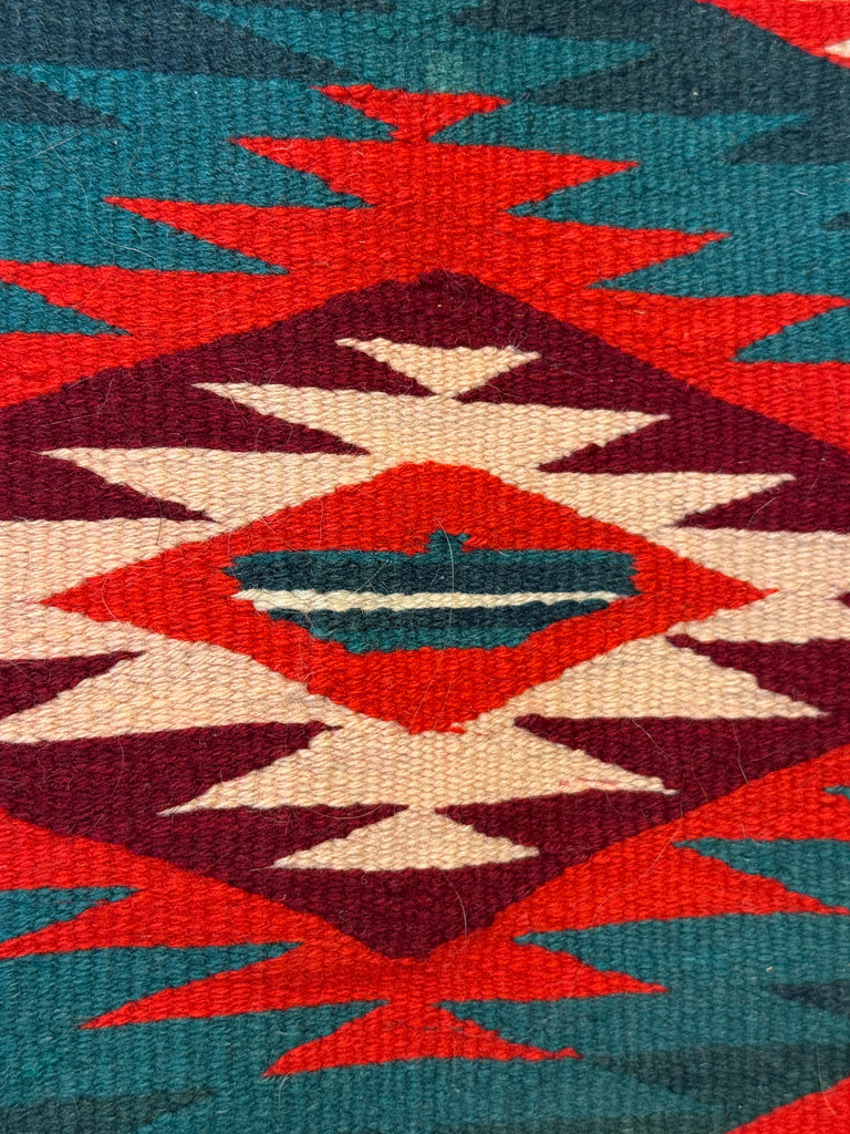 Germantown Eye Dazzler Rug / Handmade Navajo Wool Rug / Vintage Native American (GM494)