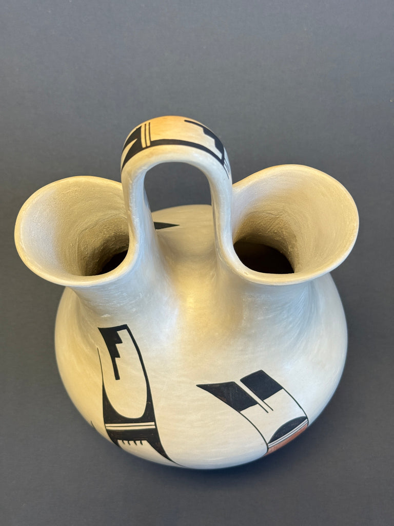 Joy Navasie, Hopi/Tewa "Frog Woman" wedding vase ca. 1970s - 12 1/2" high excellent! (DV80)