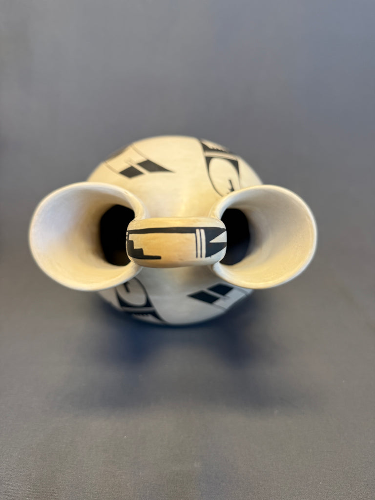 Joy Navasie, Hopi/Tewa "Frog Woman" wedding vase ca. 1970s - 12 1/2" high excellent! (DV80)