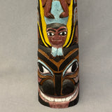 Antique Northwest Coast Carved and Painted Wooden Totem   (NLC9)
