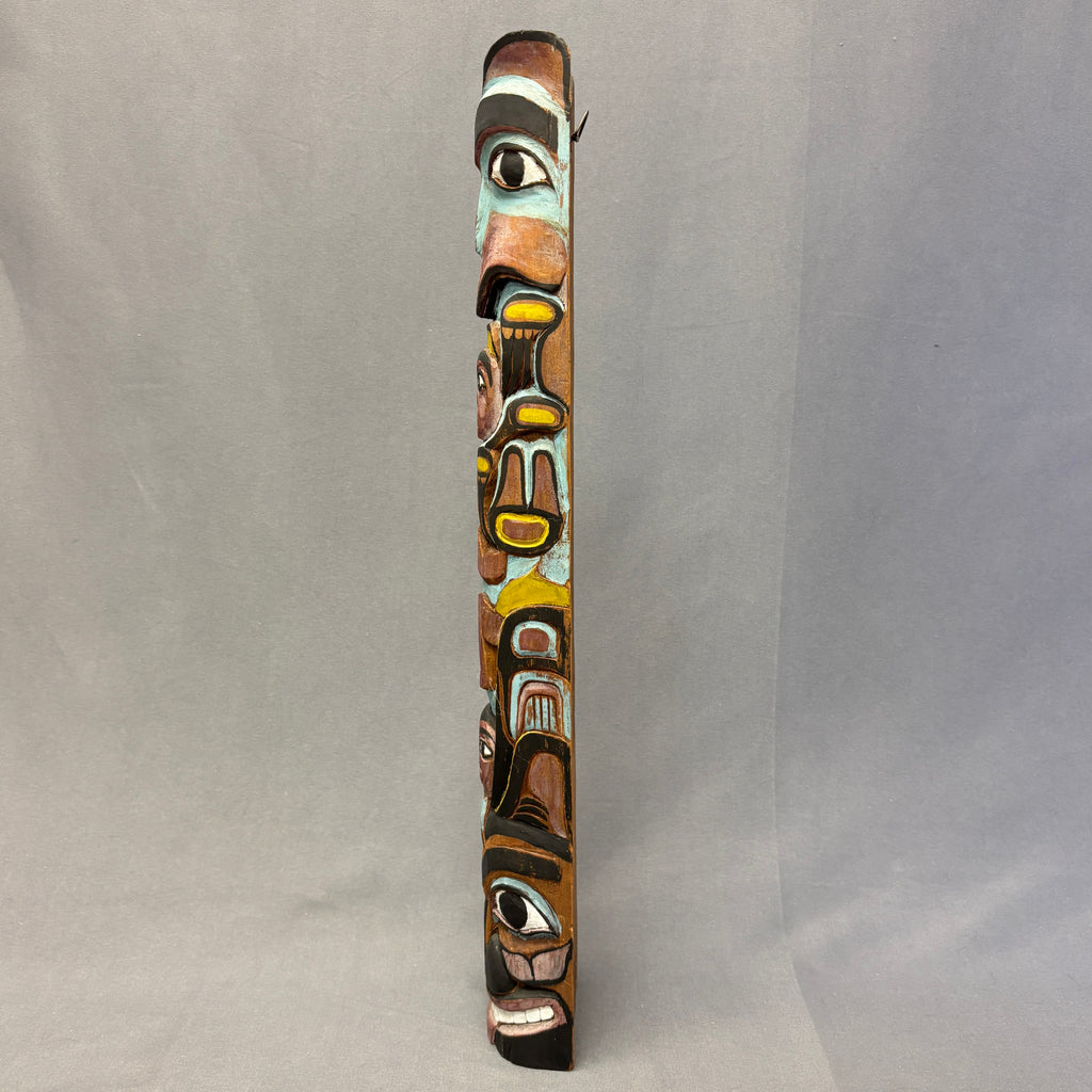 Antique Northwest Coast Carved and Painted Wooden Totem   (NLC9)