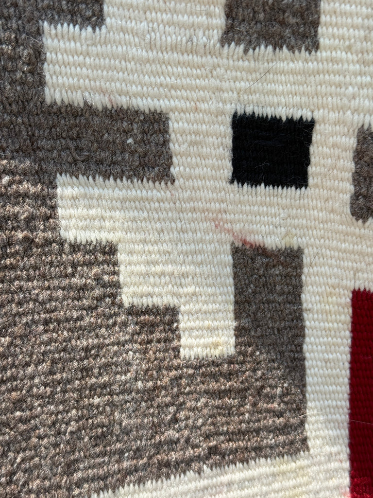 Large Navajo Rug Weaving in Ganado Style, vintage Native American Handwoven  (GM484)