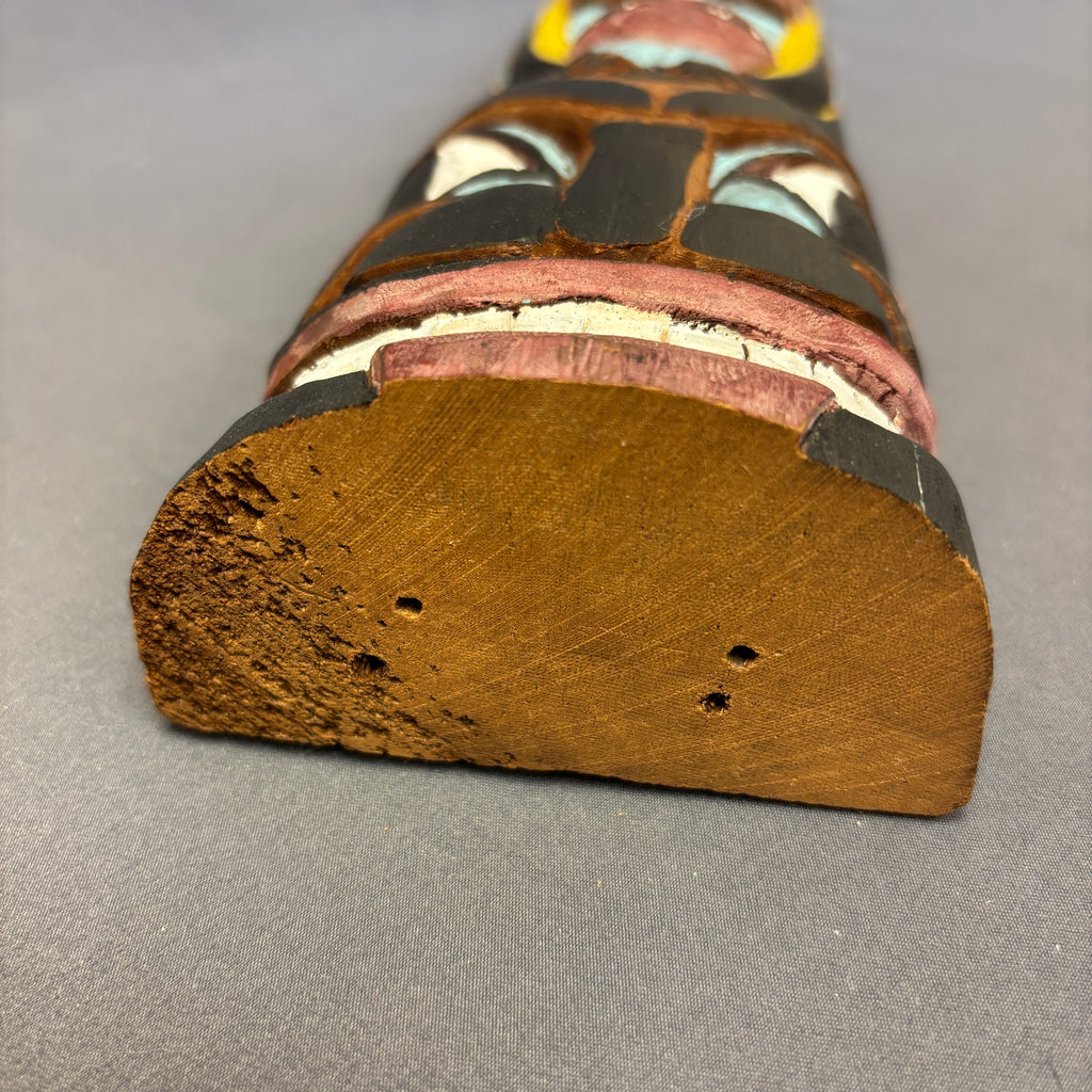 Antique Northwest Coast Carved and Painted Wooden Totem   (NLC9)
