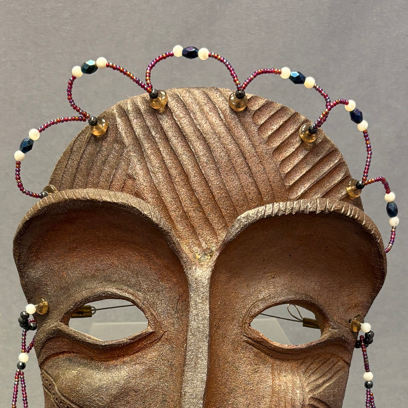 Vintage "Entiut Girl" Clay Mask by Lillian Pitt, Yakima    (NLC11)