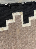 Large Navajo Rug Weaving in Ganado Style, vintage Native American Handwoven  (GM484)