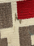 Large Navajo Rug Weaving in Ganado Style, vintage Native American Handwoven  (GM484)