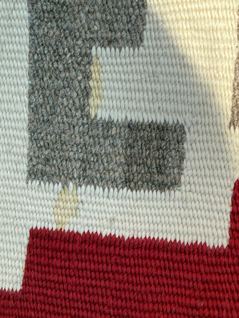 Large Navajo Rug Weaving in Ganado Style, vintage Native American Handwoven  (GM484)