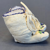 Authentic Woodlands Native American Beaded Infant Moccasins   (RK62)