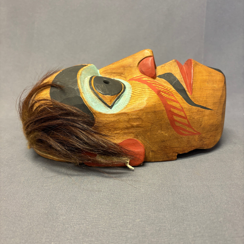 Antique Northwest Coast Haida Gwaii Carved and Painted Wooden Mask ca. 1930s (NLC10)