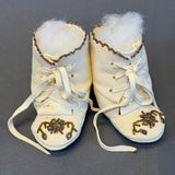 Authentic Woodlands Native American Beaded Infant Moccasins   (RK63)