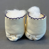 Authentic Woodlands Native American Beaded Infant Moccasins   (RK64)