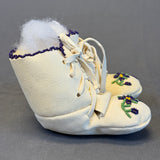 Authentic Woodlands Native American Beaded Infant Moccasins   (RK64)