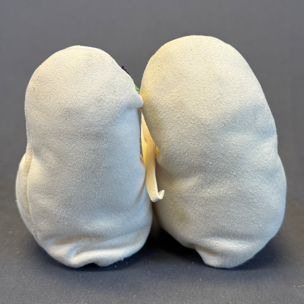 Authentic Woodlands Native American Beaded Infant Moccasins   (RK64)