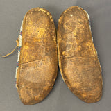 Antique Northern Plains Beaded Moccasins, authentic Native American - ca. late 1800s (GM602)