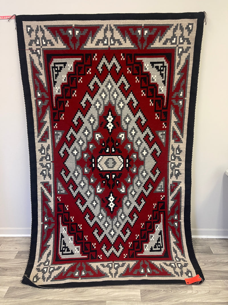 Beth Lewis Ganado style Navajo rug - extra large weaving, vintage Native American  (JM116)