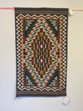 Roselyn Begay Navajo Burntwater style rug, vintage Native American  (JM118)