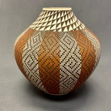 Frederica Antonio Vintage Acoma Pueblo Pot with Painted Eyedazzler Design (JM67)