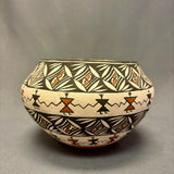 Mary Torivio Vintage Acoma Pueblo Painted Pot with Friendship Design   (JM85)