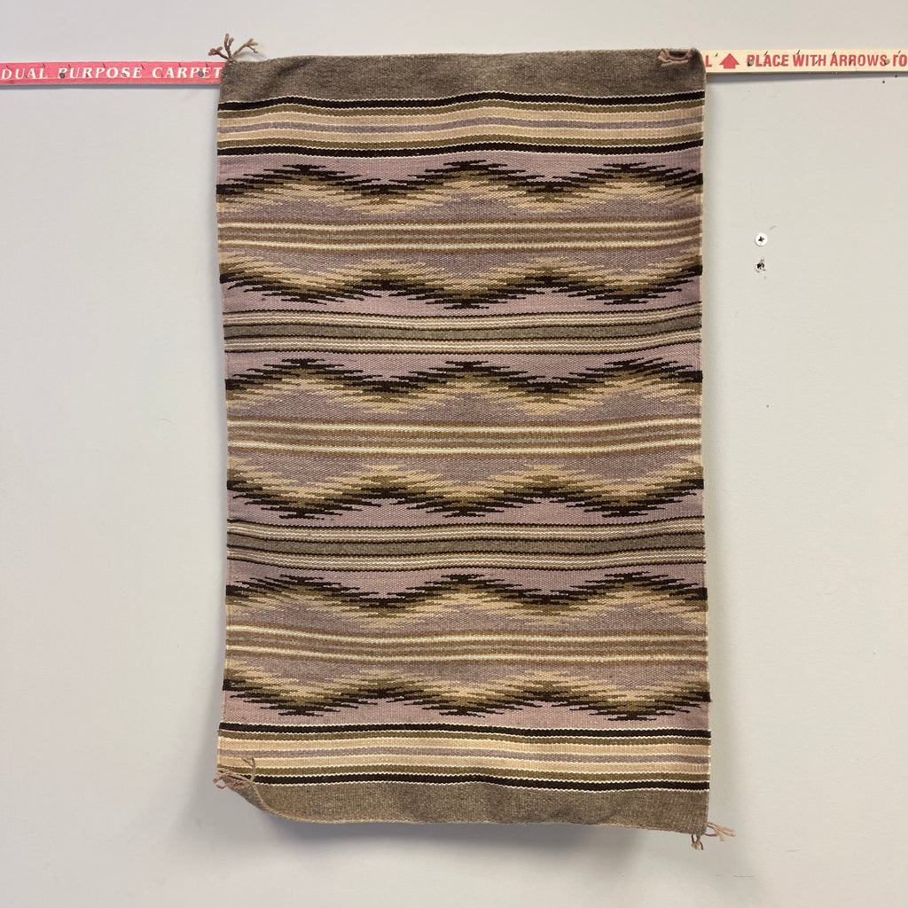 Navajo rug weaving in Chinle style, vintage handwoven  (VW110)