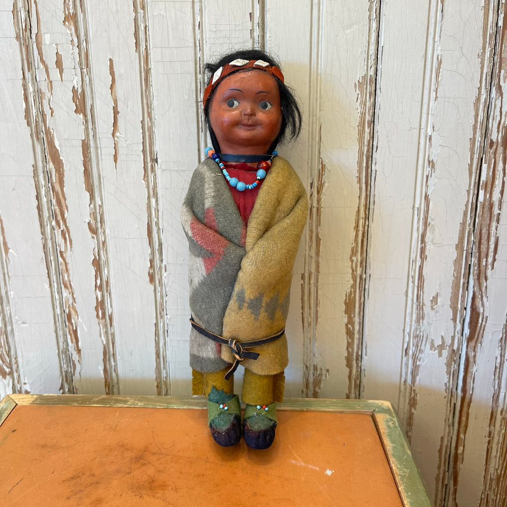 Indian Character Dolls - Antique Set of Two