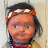 Indian Character Dolls - Antique Set of Two