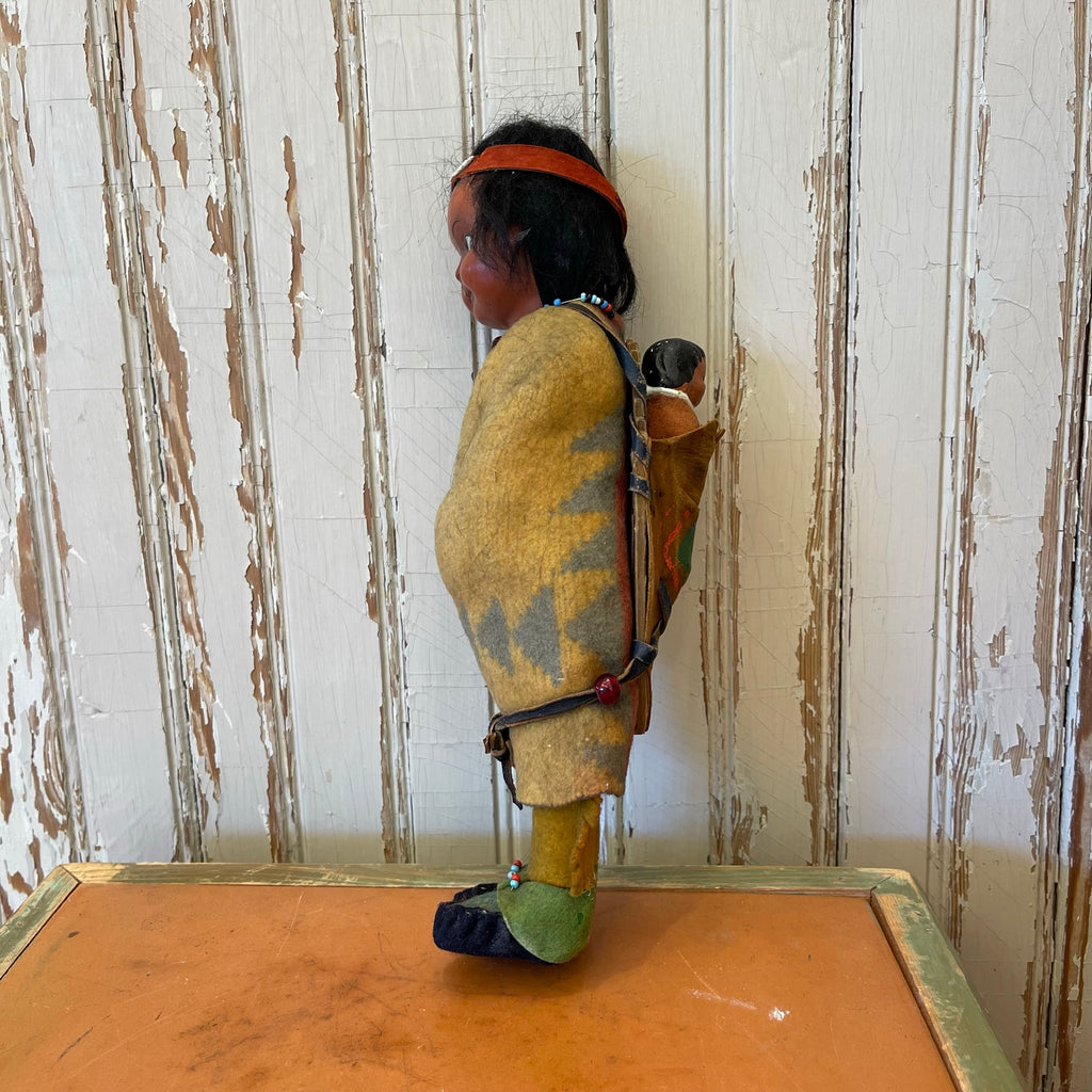 Indian Character Dolls - Antique Set of Two