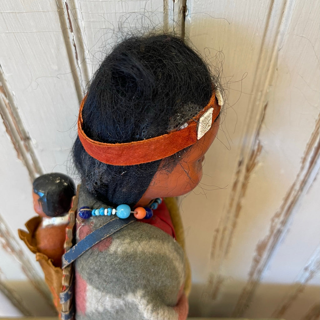 Indian Character Dolls - Antique Set of Two