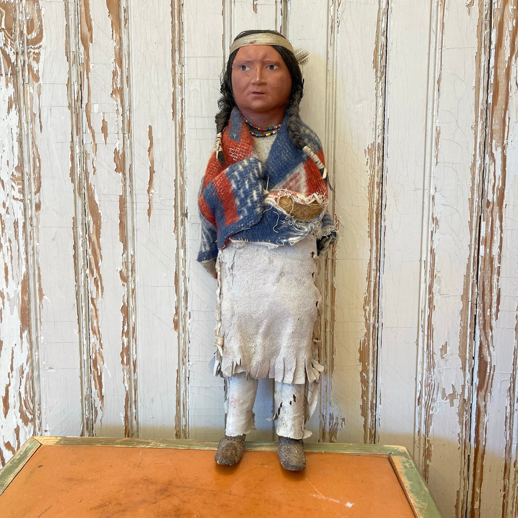 Indian Character Dolls - Antique Set of Two