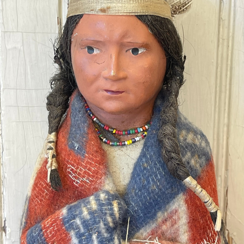 Indian Character Dolls - Antique Set of Two