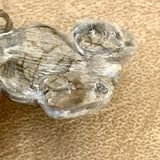 Picasso Marble Badger Fetish by Derrick Kaamasee, Zuni, Native American badger carving (1/412)