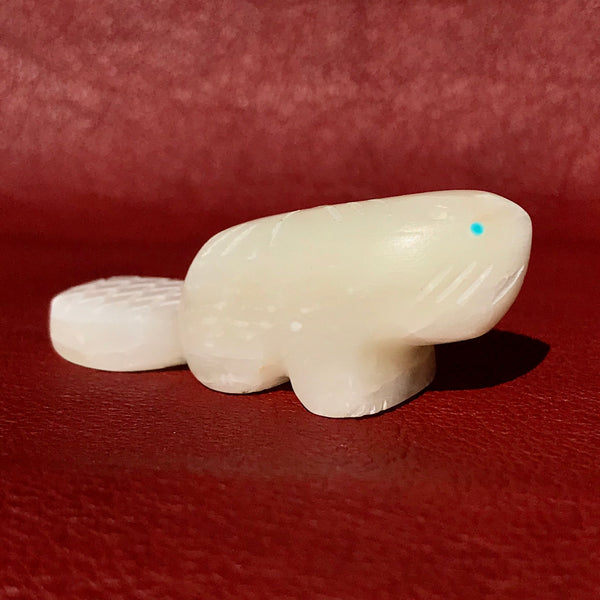 Zuni Otter Mom & Baby Fetish Brandon Phillips New Turquoise Eyes  Serpentine 2801