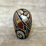 Glendora Fragua, Jemez Pueblo Handmade Etched or Sgraffito Pot with Dragonfly & Migration Swirls