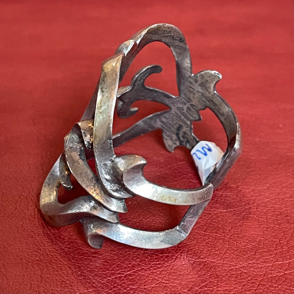 Antique Native American Sandcast bracelet, Navajo sandcast