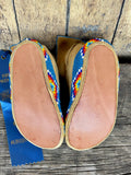 Beaded Moccasins by Evangeline James - Blue Ribbon 1987 - Authentic Native American (GM171)