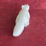 Fox Fetish carved with white marble (RK214)